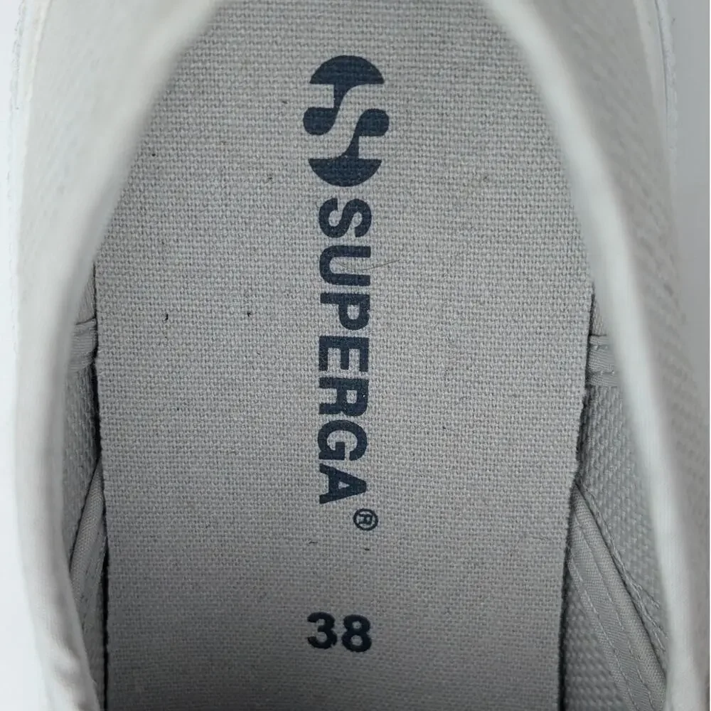 Superga Light Gray Canvas Sneakers - Picture 6 of 7